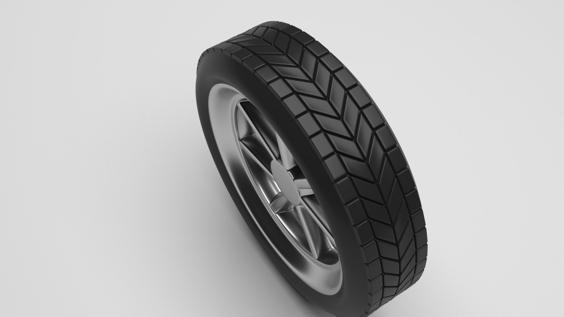 Car Tire 3D model_3