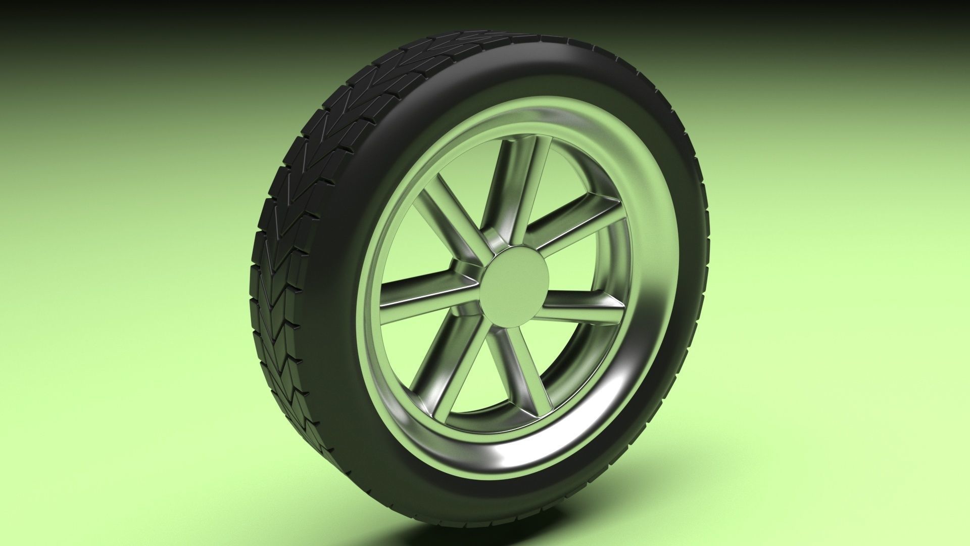 Car Tire 3D model_7