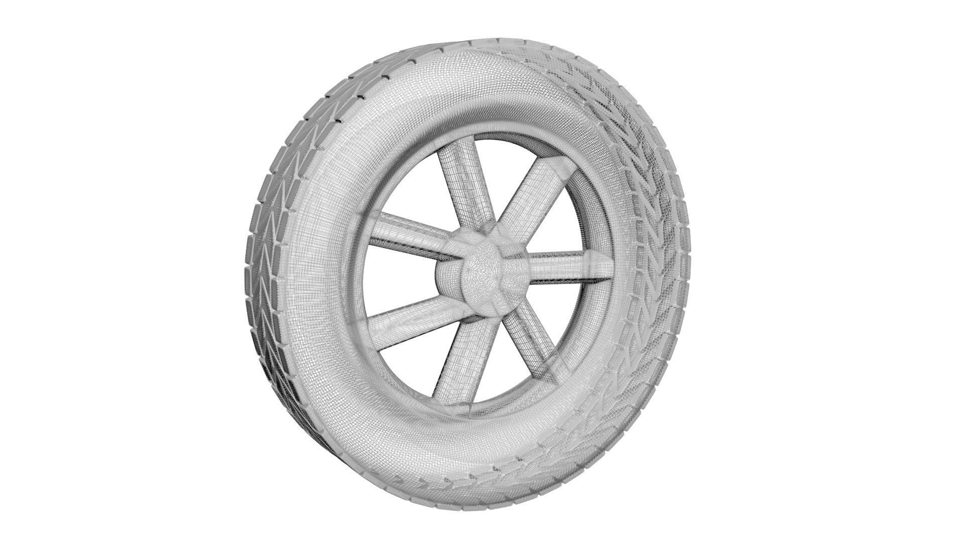 Car Tire 3D model_18