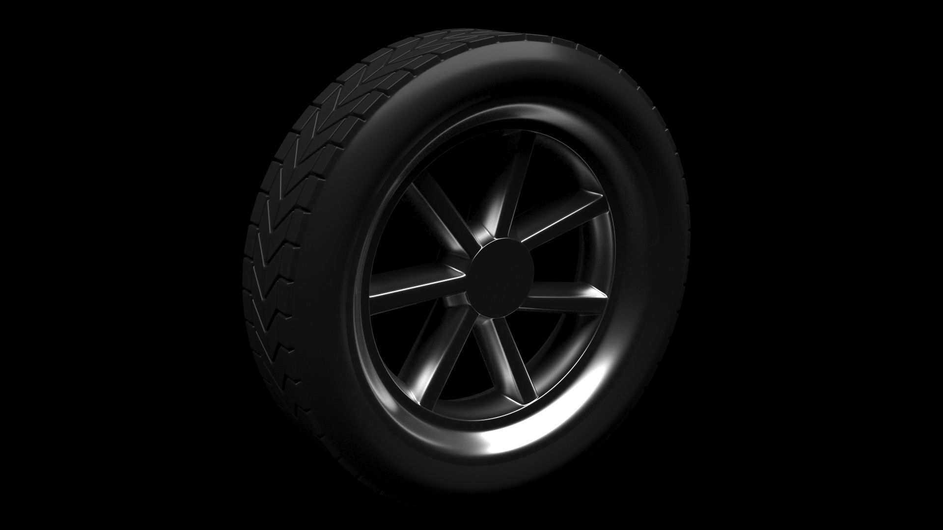 Car Tire 3D model_8