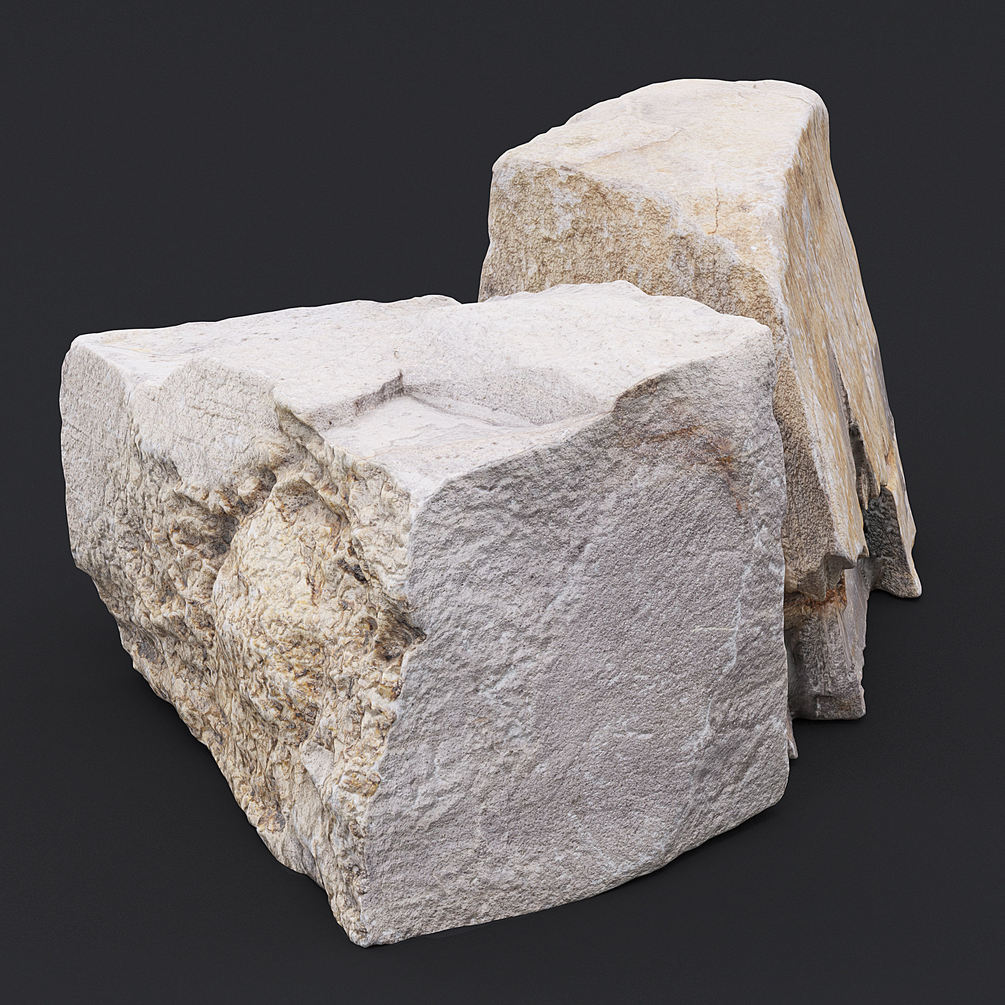 Stone VI 3D model_1