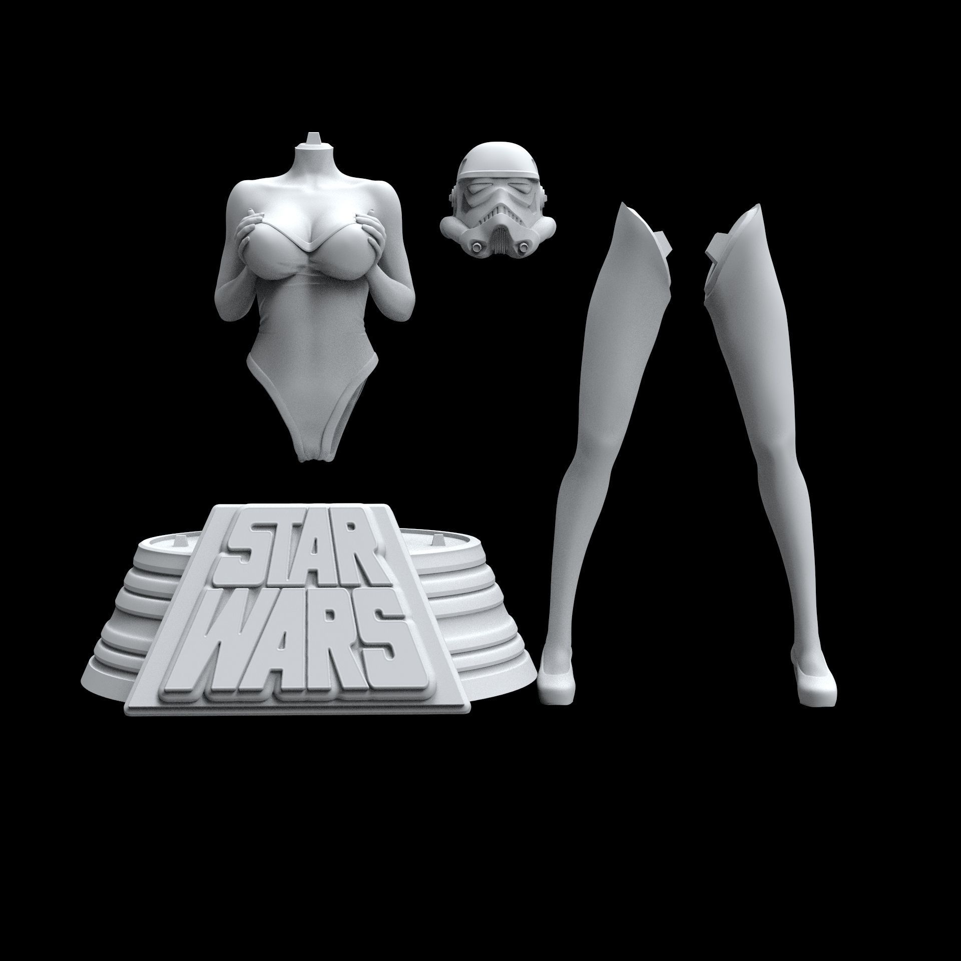 Stormtrooper from star wars 3D print model_22
