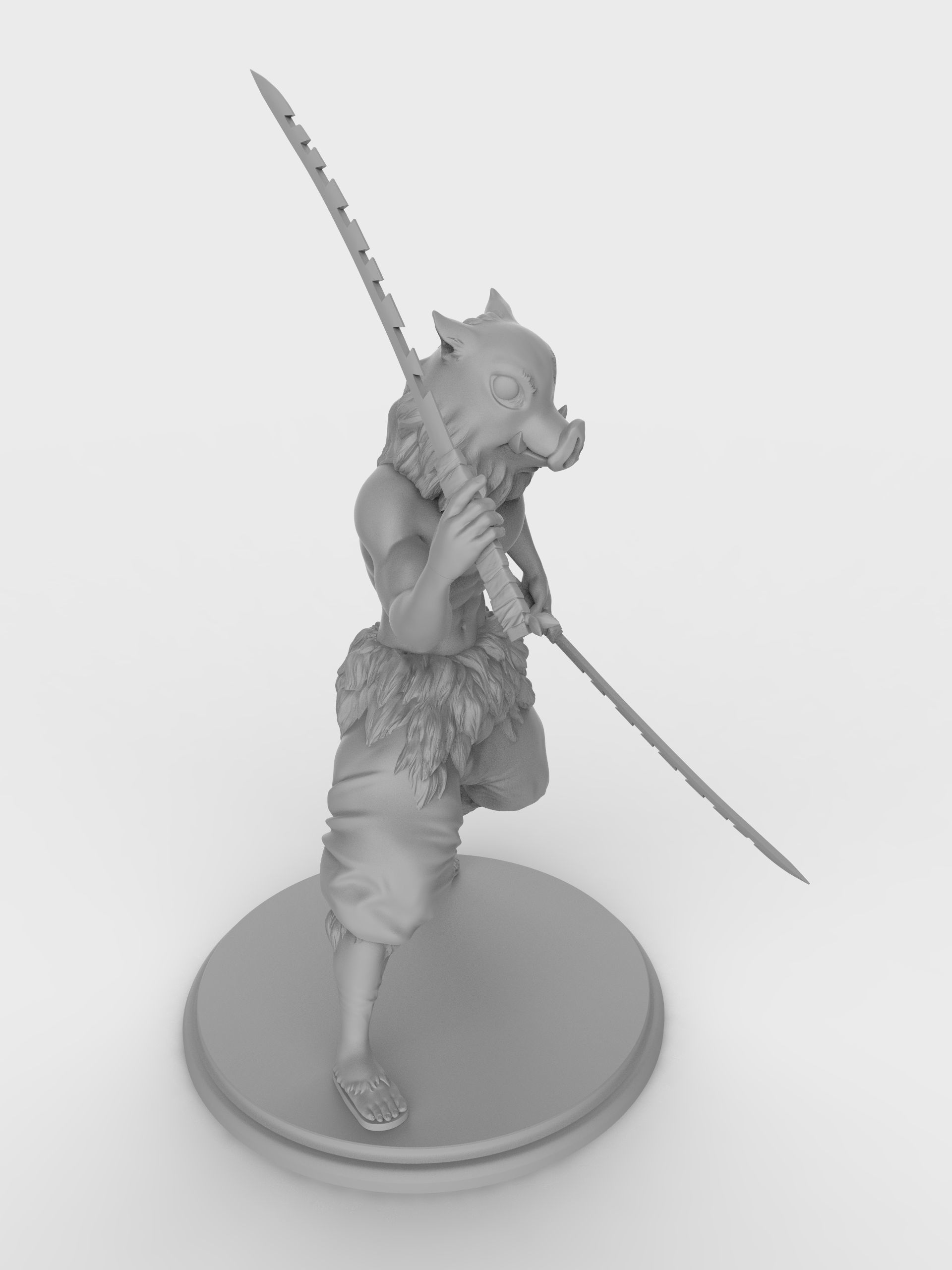 Hashibira inosuke from demon slayer 3D model 3D printable | CGTrader