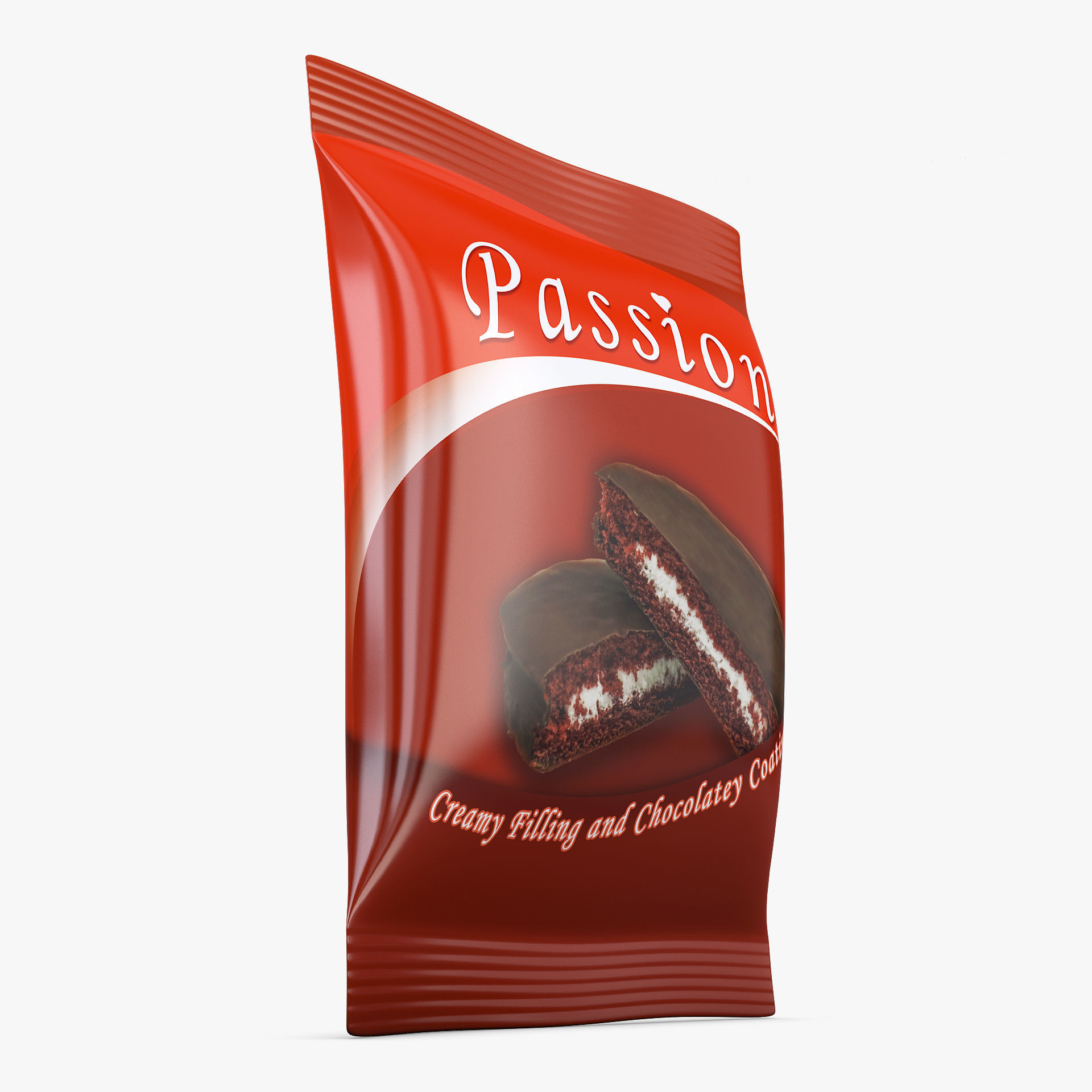 Cake Packaging Passion Simple M 1 3D model_2