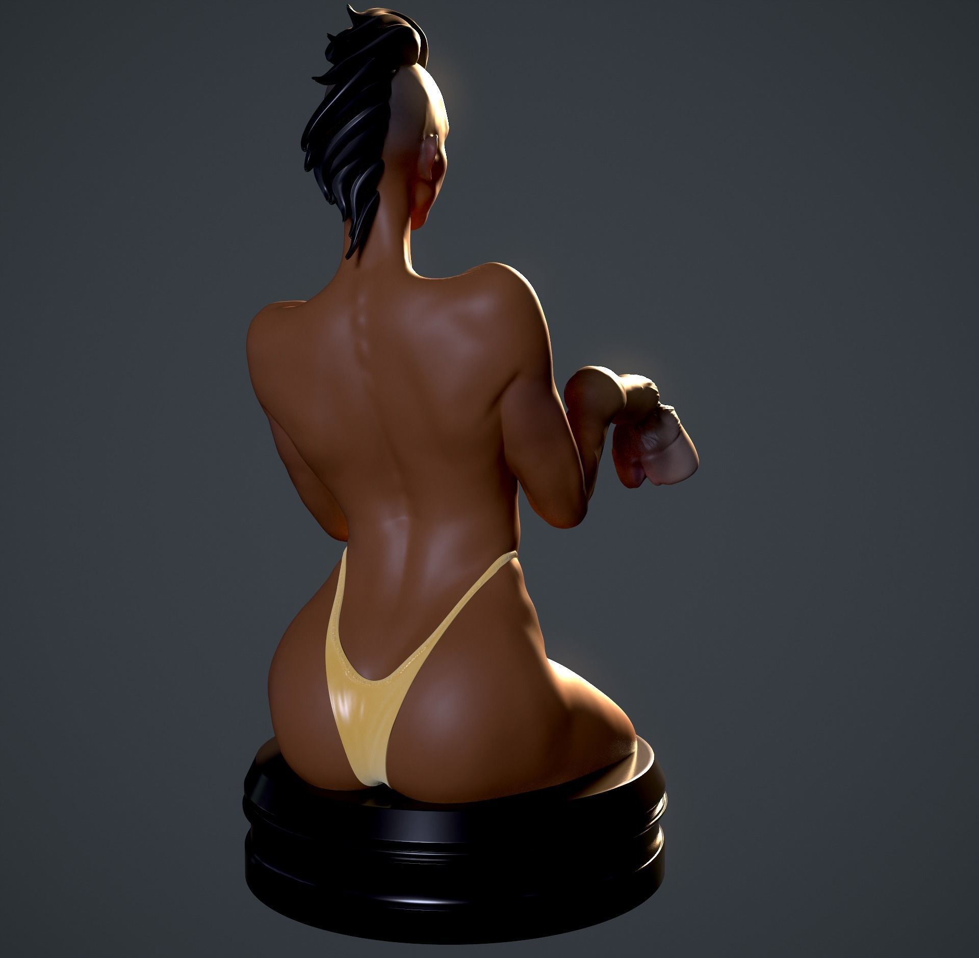 Erotic chess horse 3D print model_12
