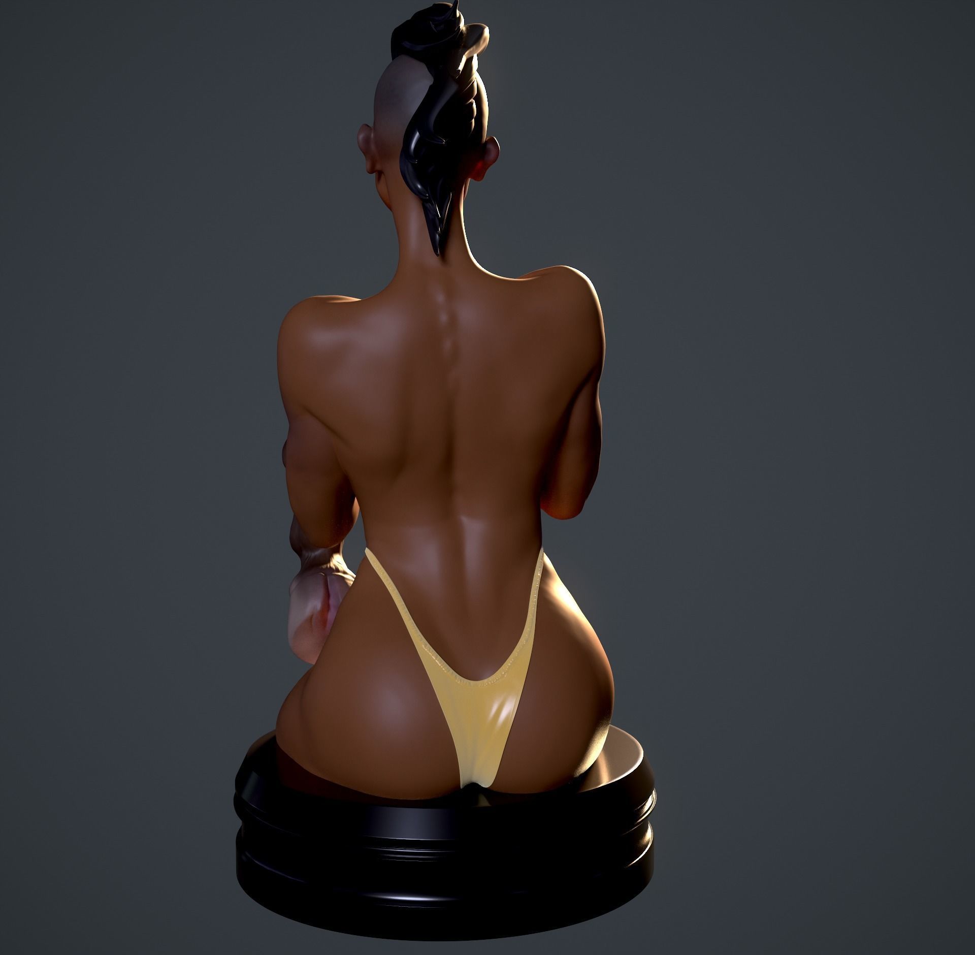 Erotic chess horse 3D print model_11