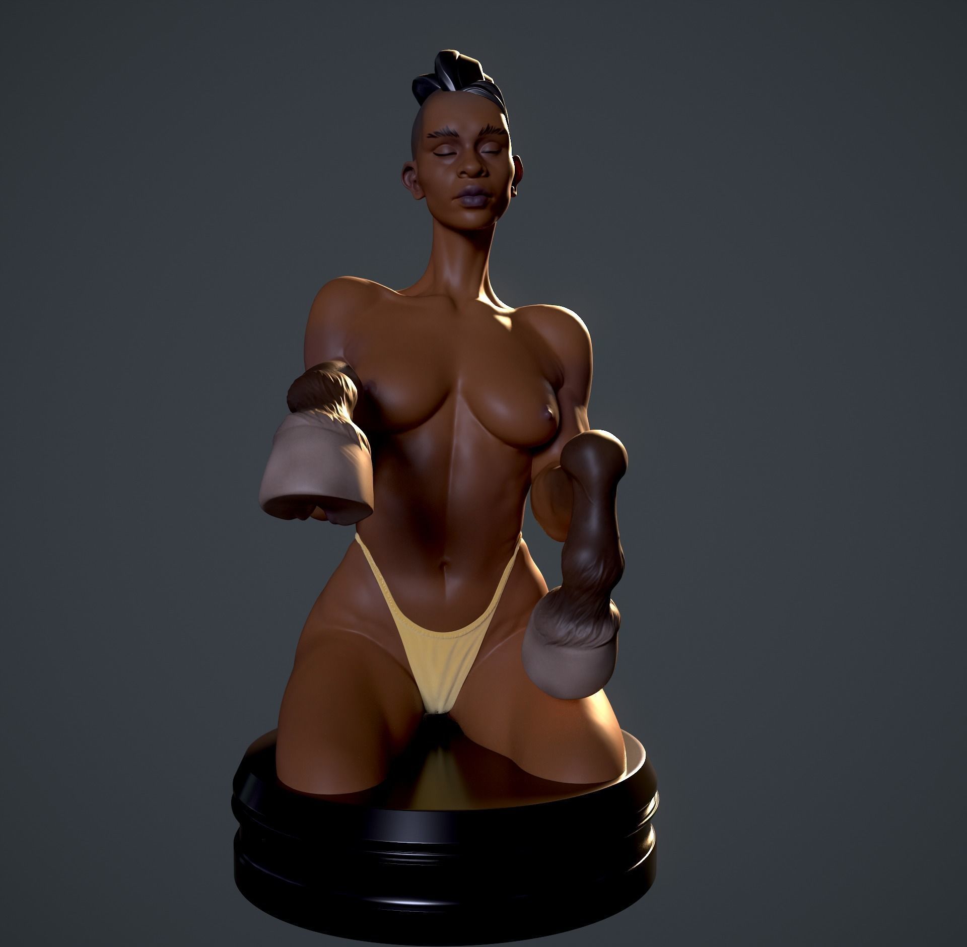 Erotic chess horse 3D print model_18