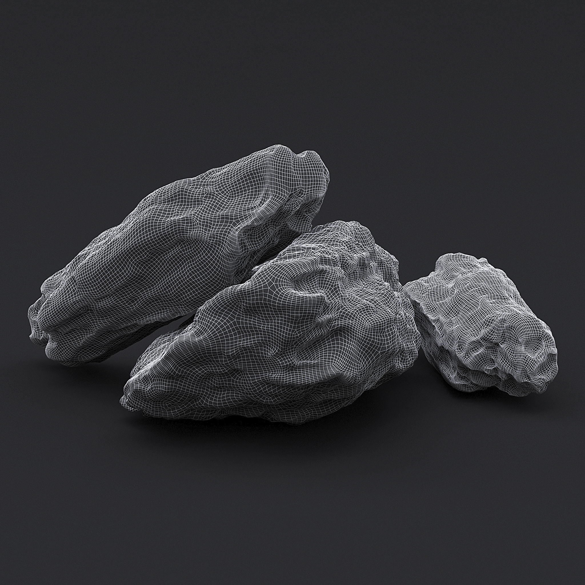 Stone V 3D model_5