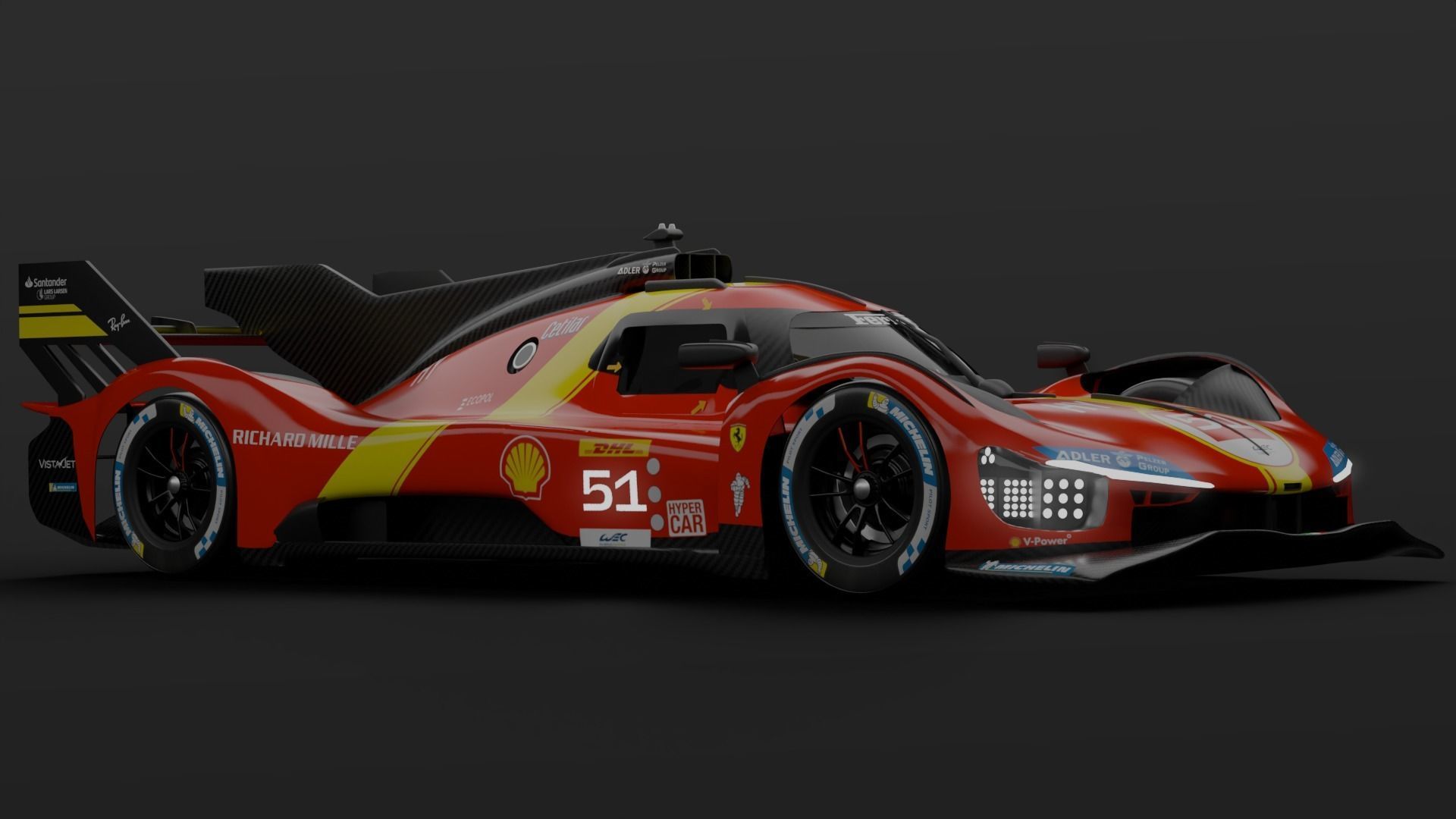 Ferrari 499P 3D model_3