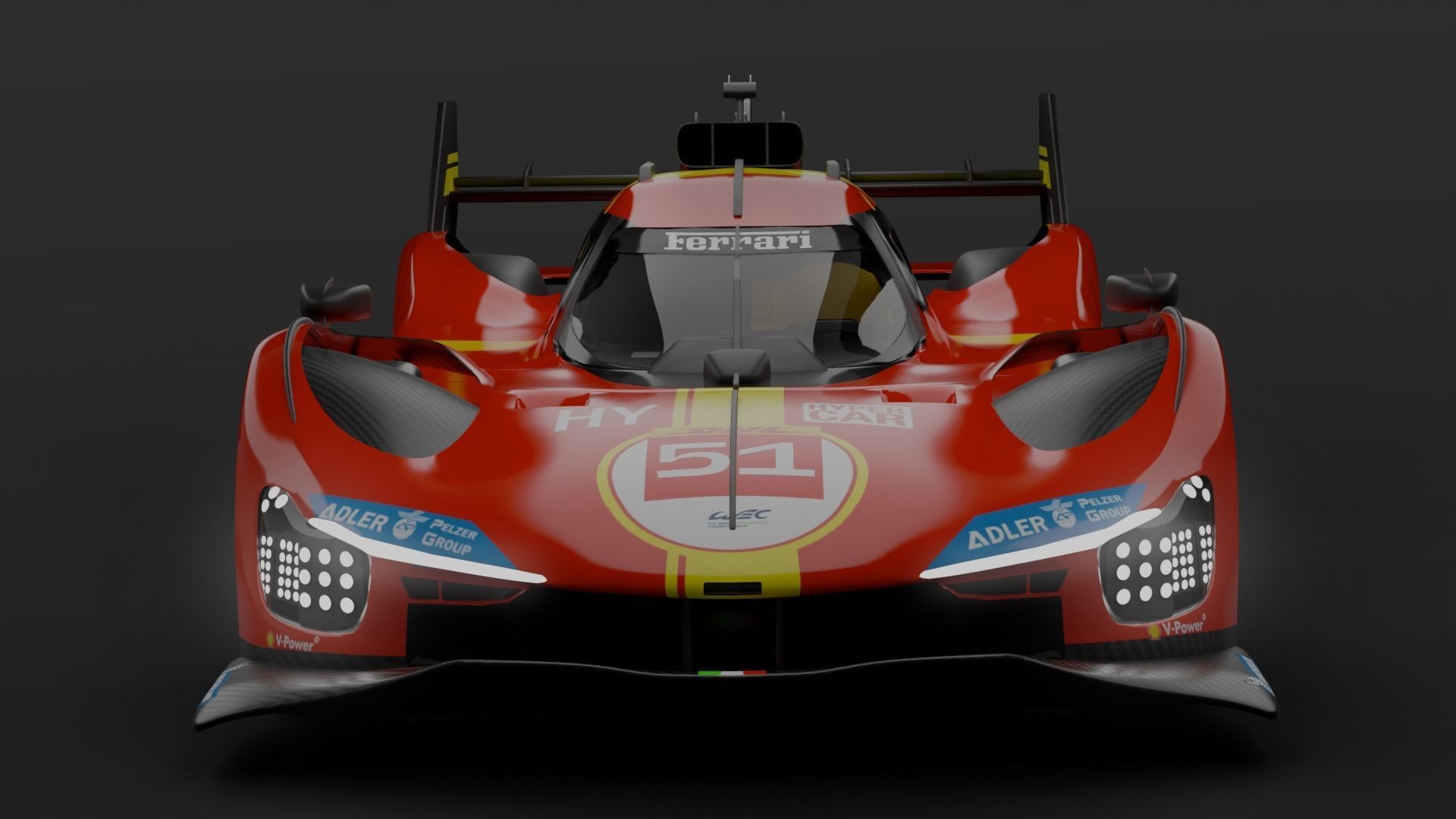 Ferrari 499P 3D model_9