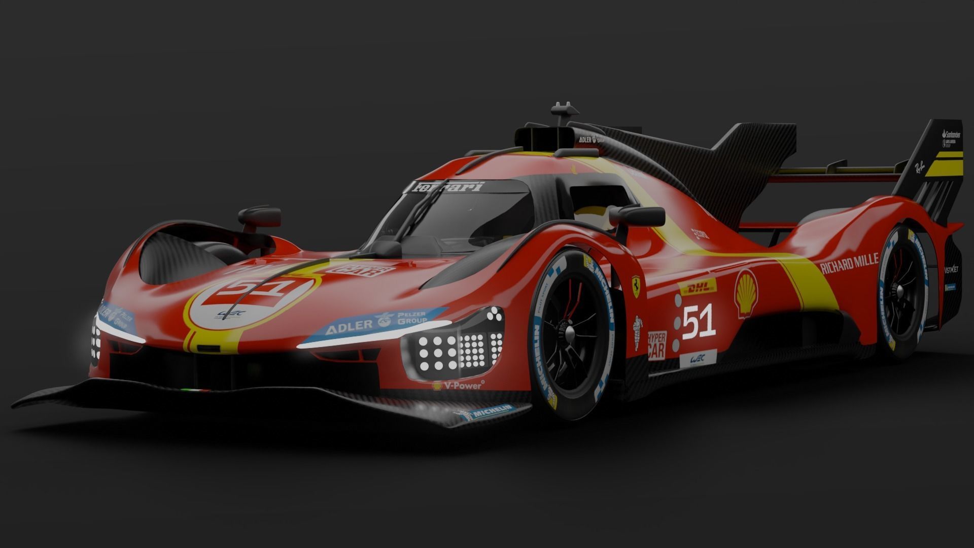 Ferrari 499P 3D model_2