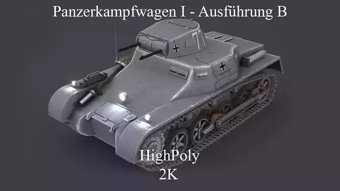 PzKpfw 1 - Panzer 1 - Ausf B 3D model