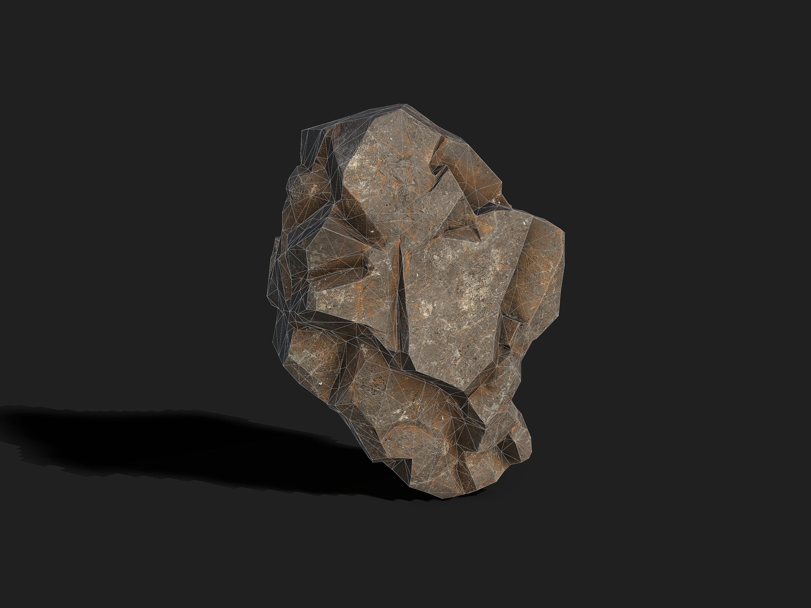 Mountain cliff Rocks - 3D Models PBR Pack 01 Low-poly 3D model_16