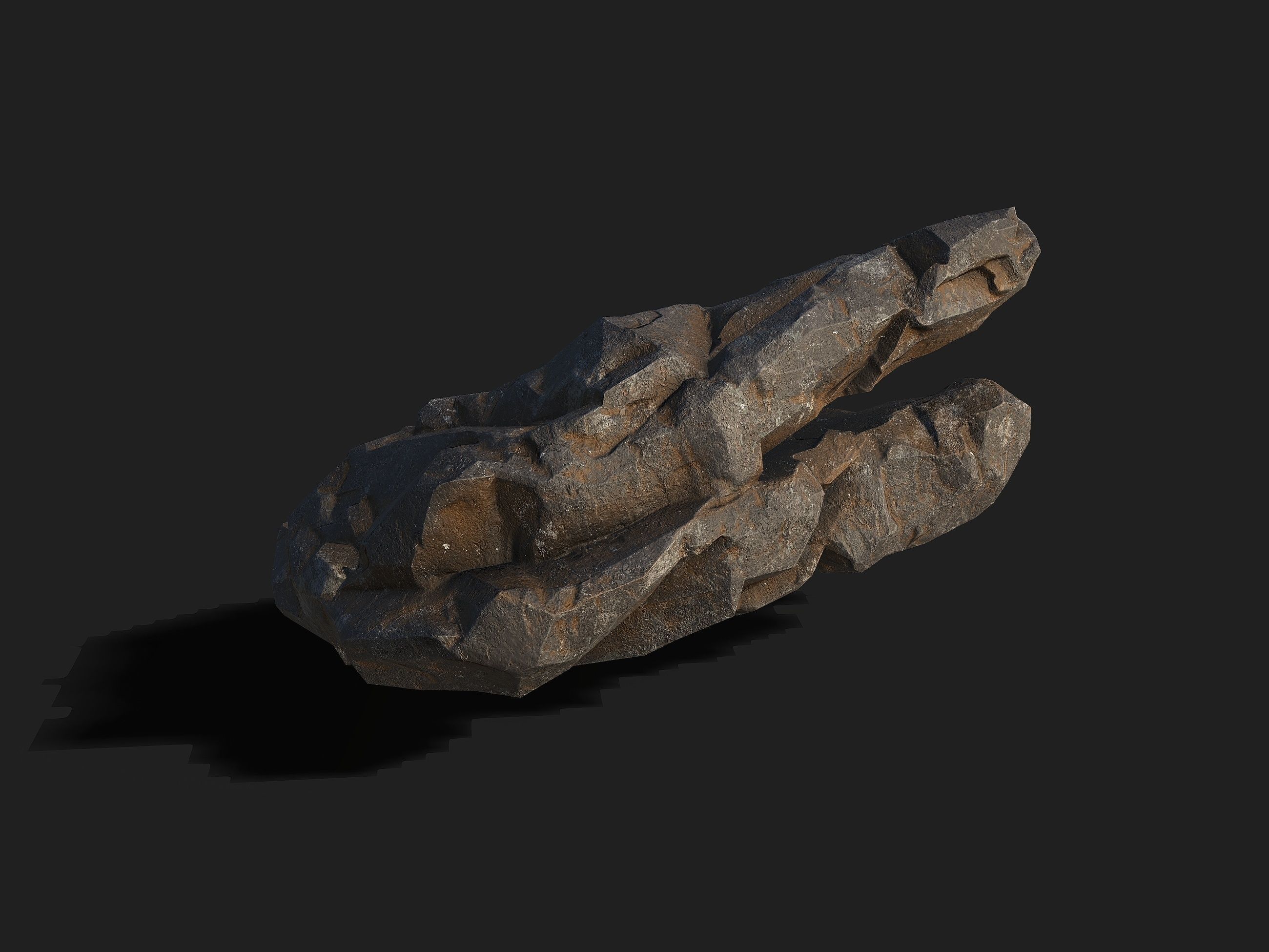 Mountain cliff Rocks - 3D Models PBR Pack 01 Low-poly 3D model_17