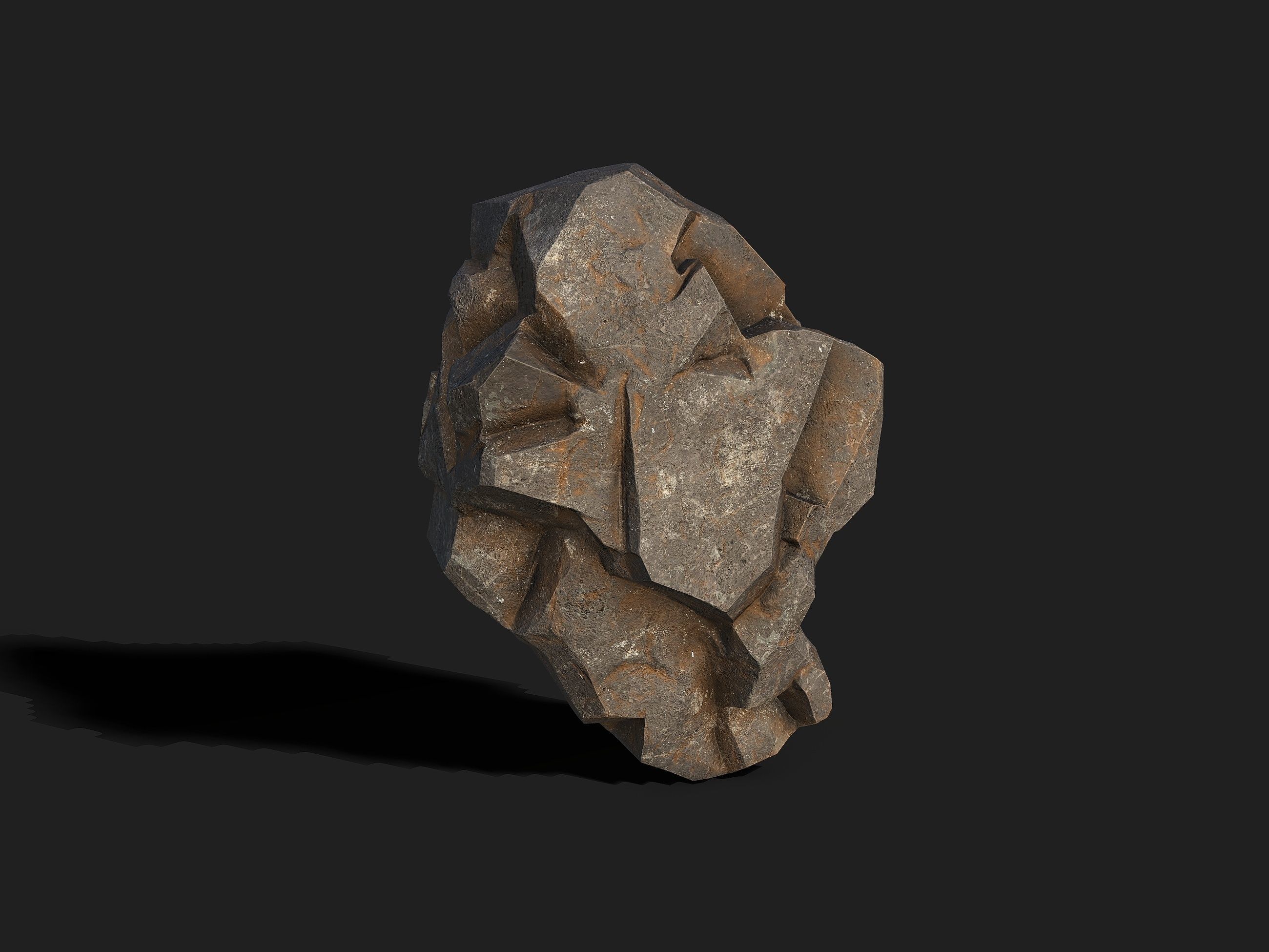 Mountain cliff Rocks - 3D Models PBR Pack 01 Low-poly 3D model_15