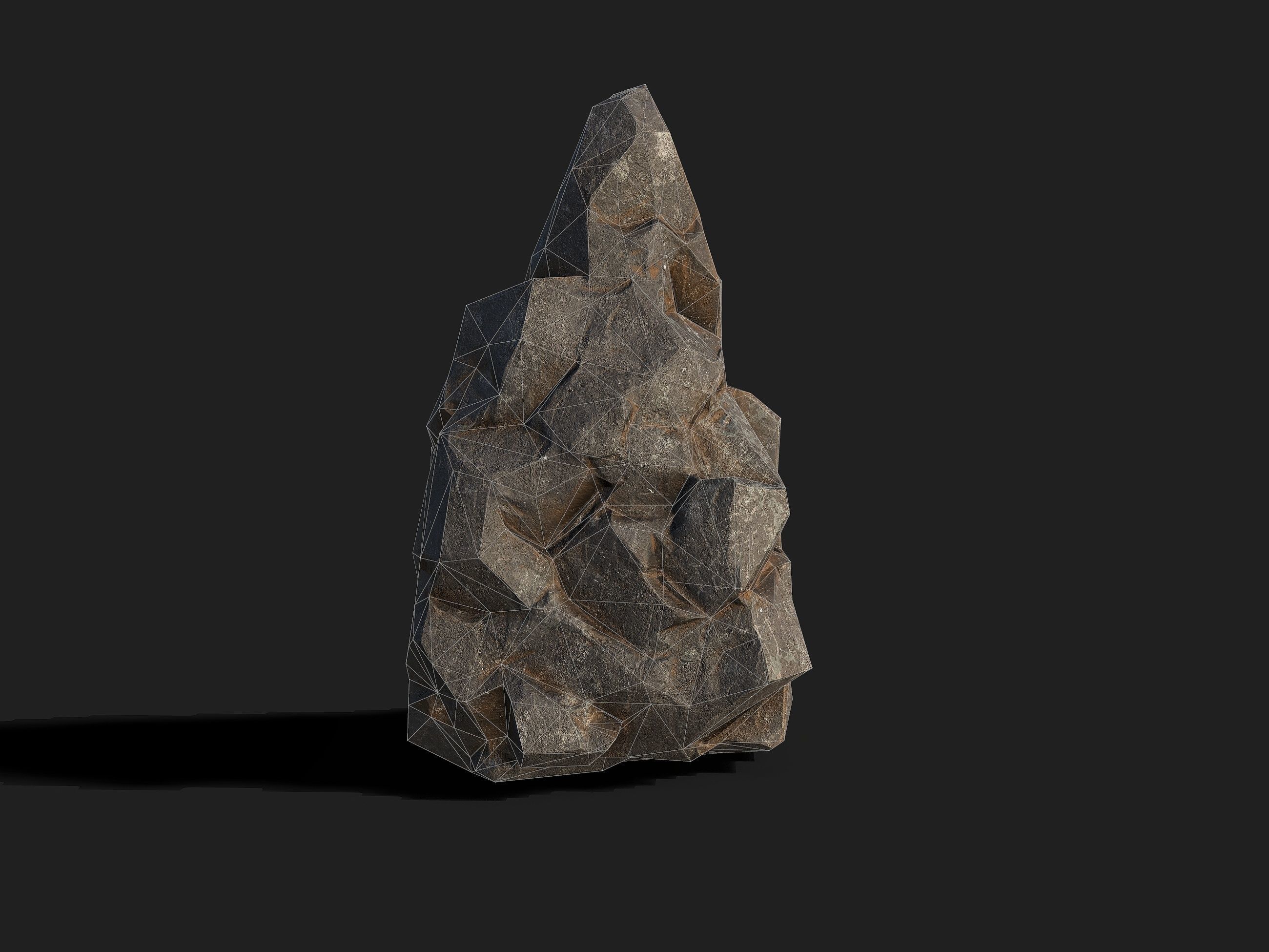Mountain cliff Rocks - 3D Models PBR Pack 01 Low-poly 3D model_20