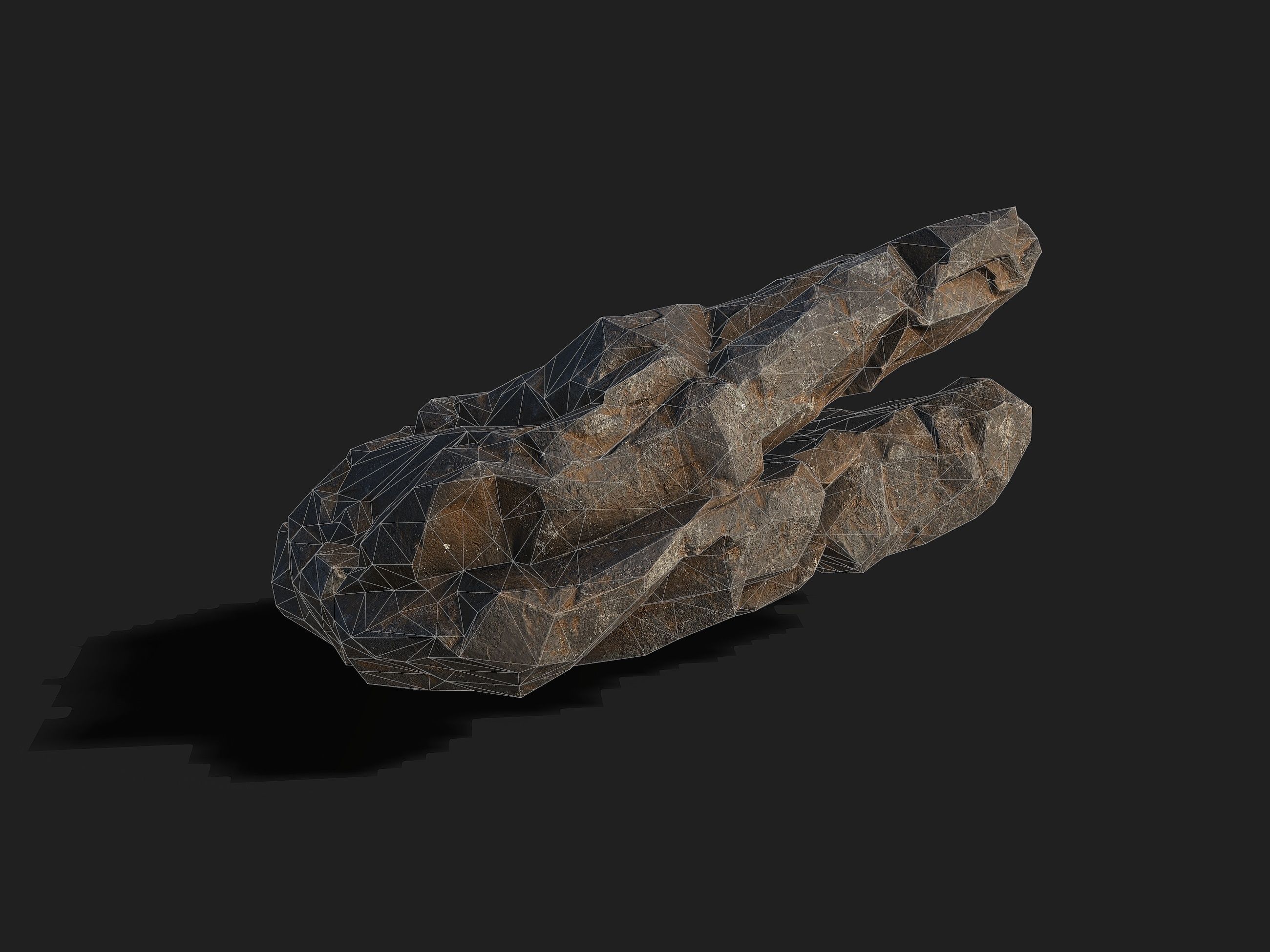Mountain cliff Rocks - 3D Models PBR Pack 01 Low-poly 3D model_18