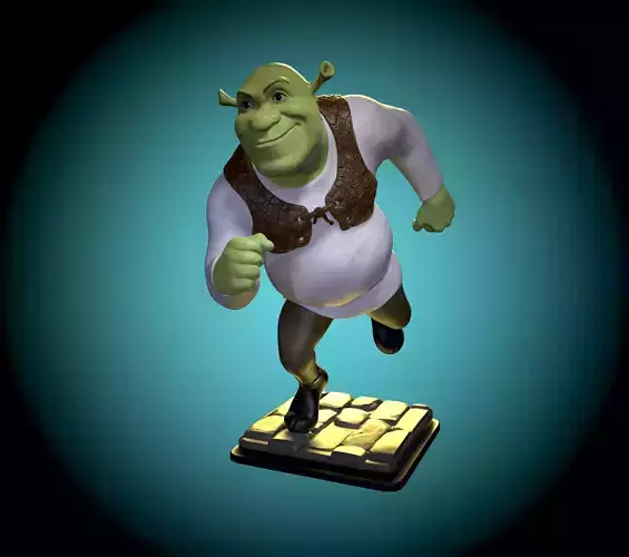 Shrek fan art 3D print model