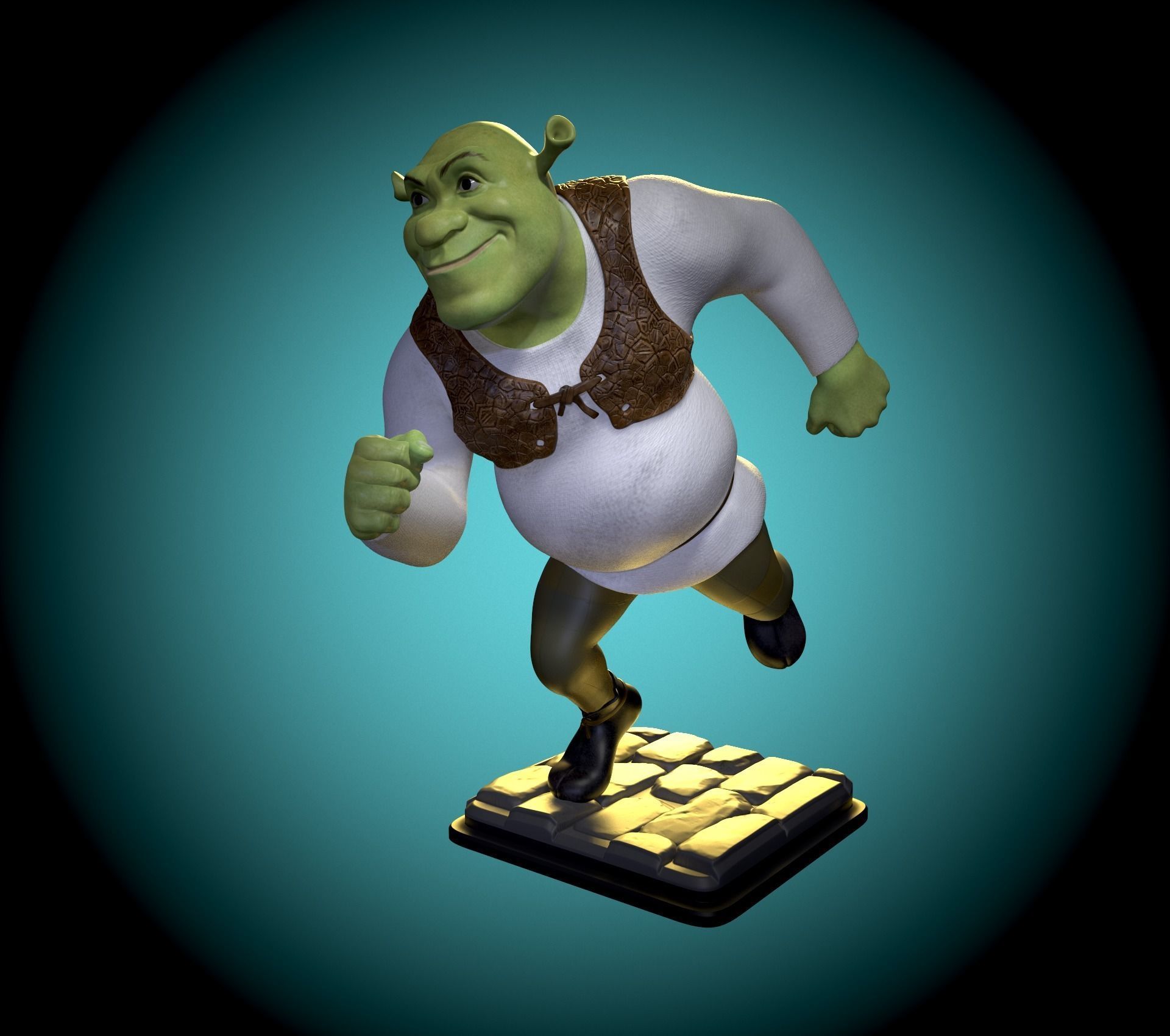 Shrek fan art 3D print model_1