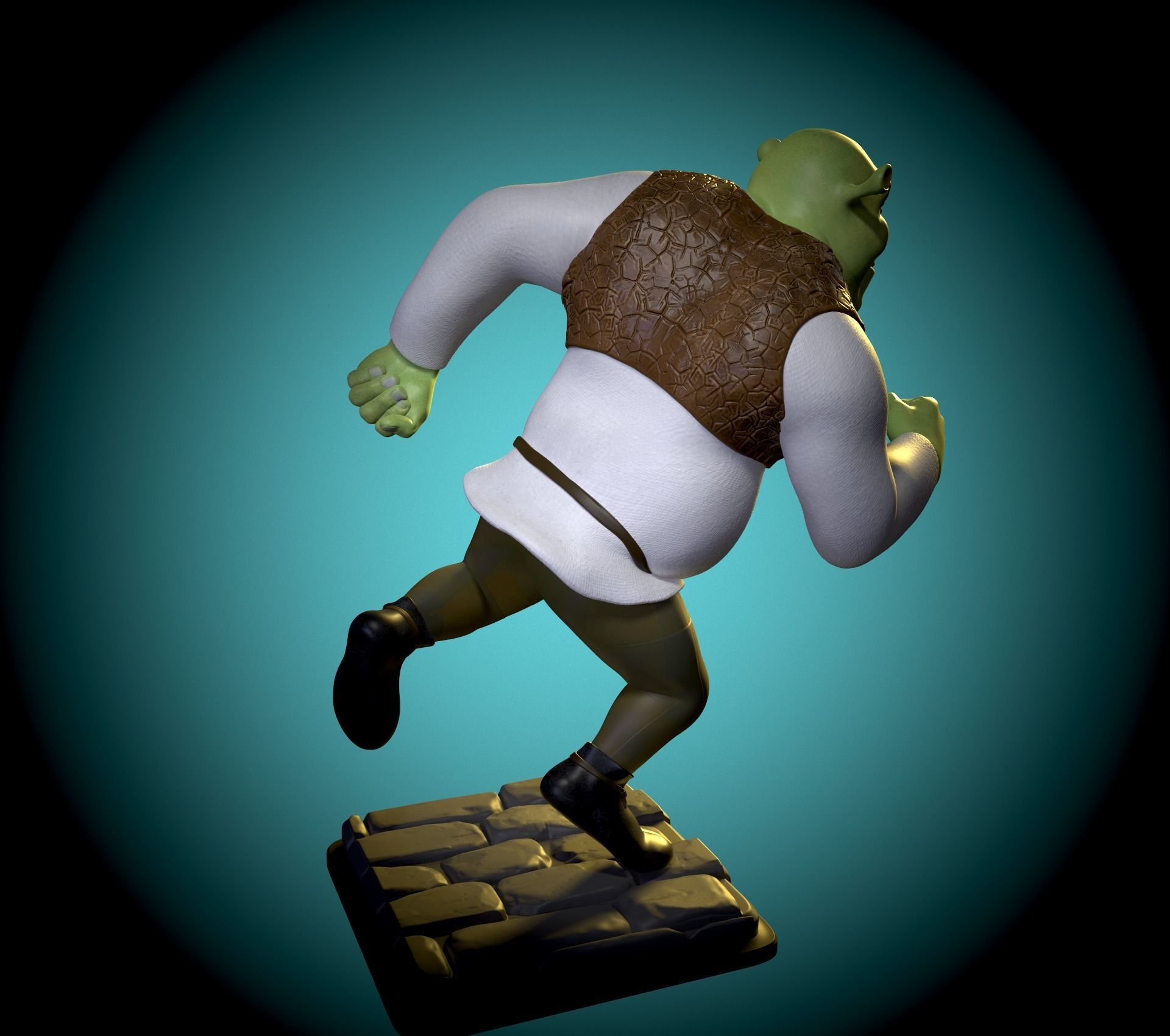 Shrek fan art 3D print model_4