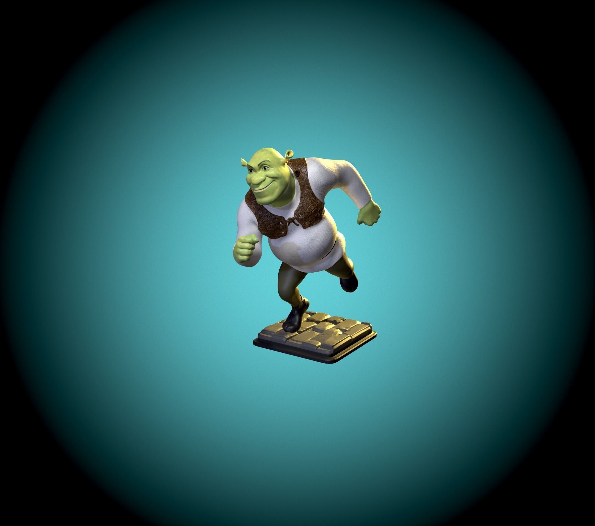 Shrek fan art 3D print model_8