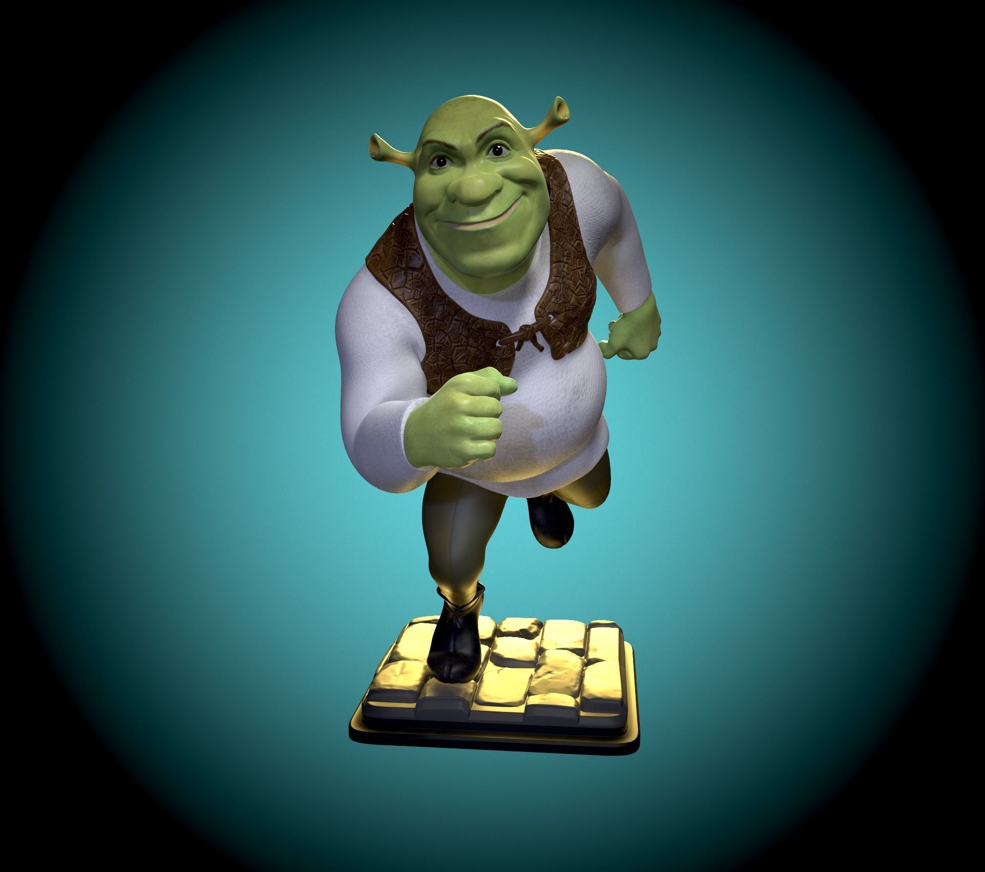 Shrek fan art 3D print model_12