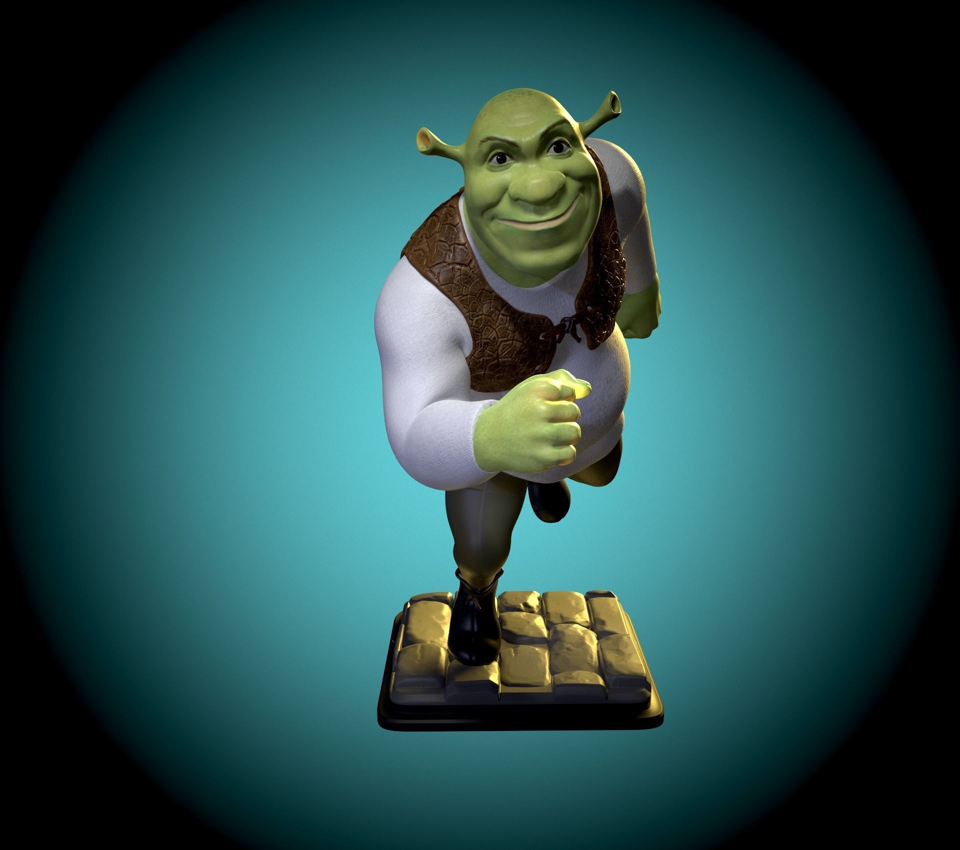 Shrek fan art 3D print model_5