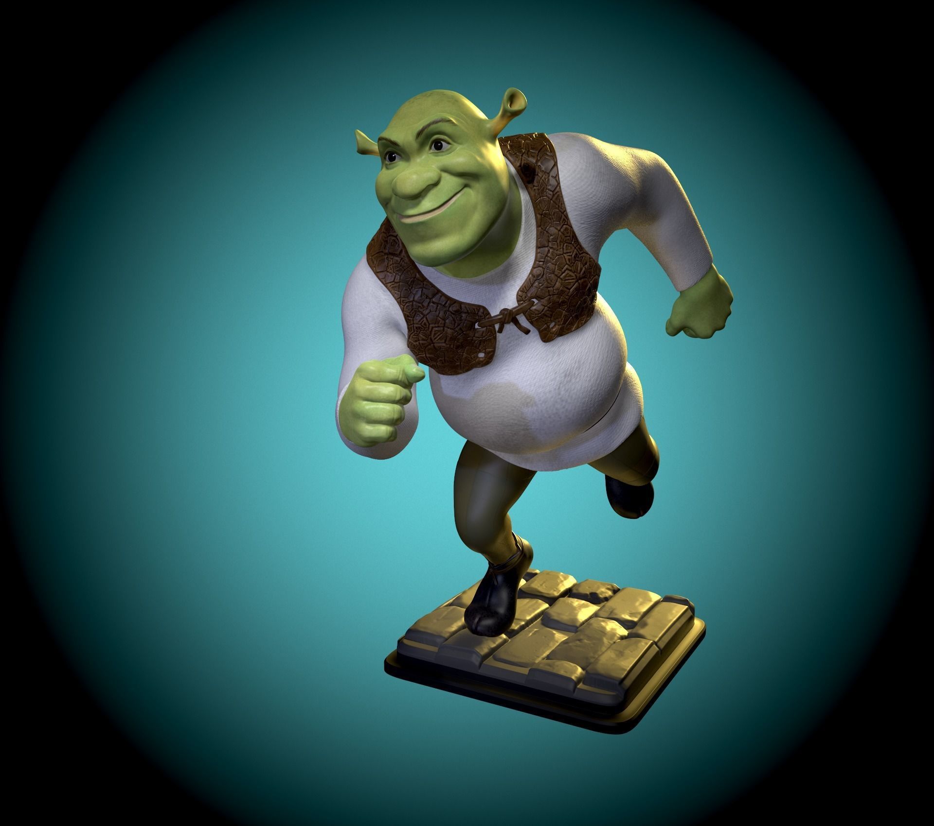 Shrek fan art 3D print model_6