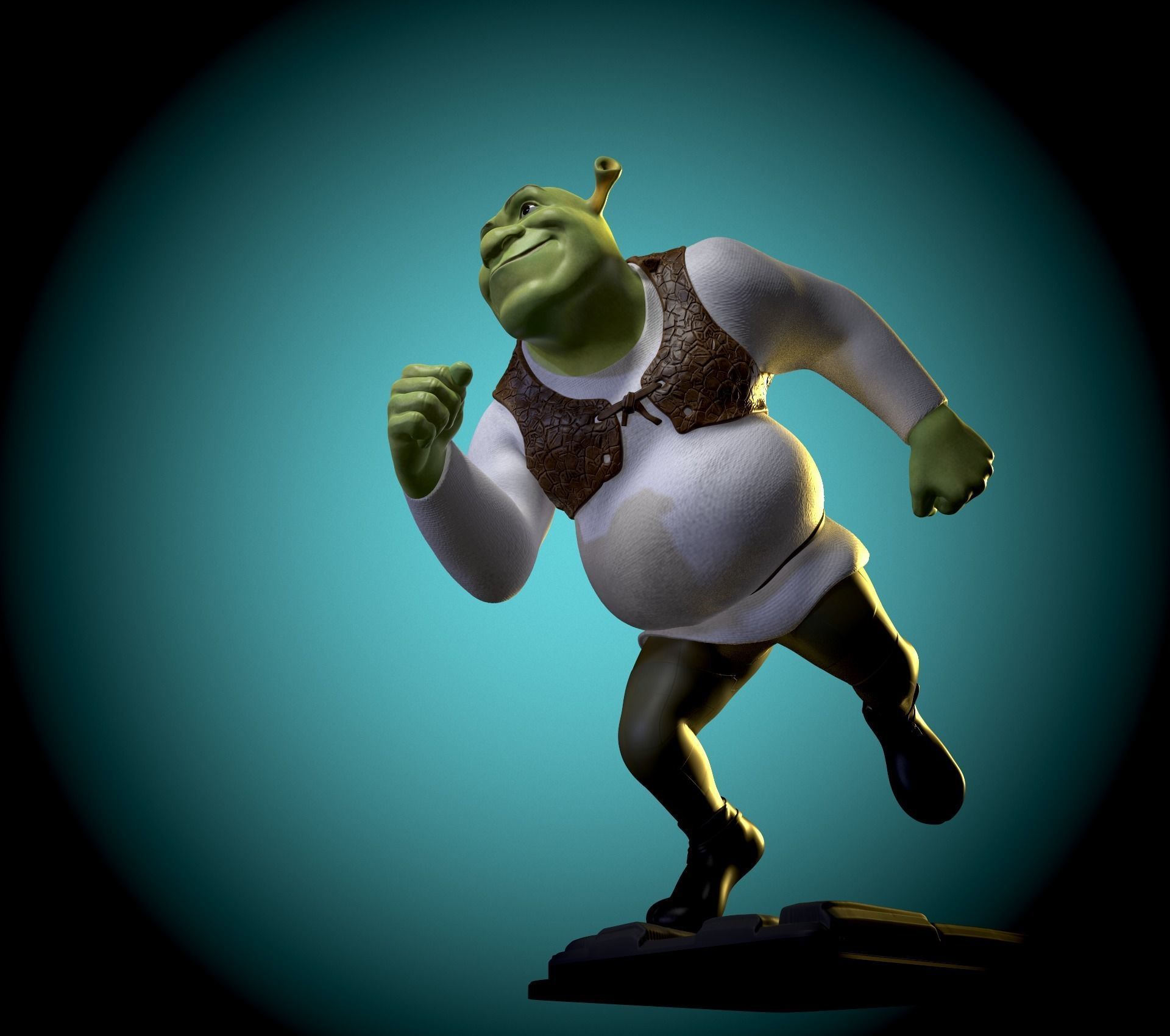 Shrek fan art 3D print model_7