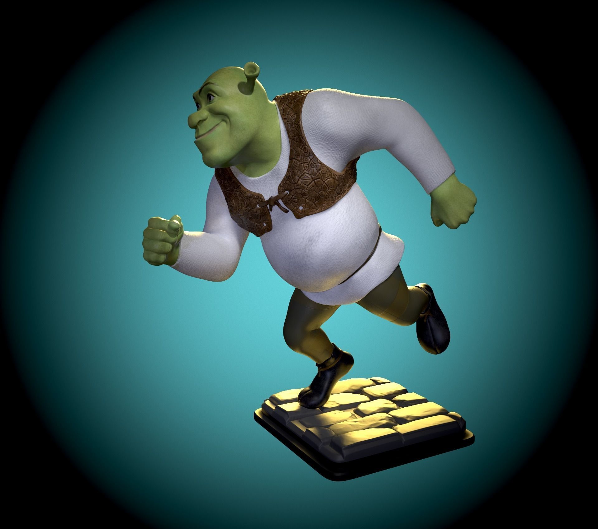 Shrek fan art 3D print model_2