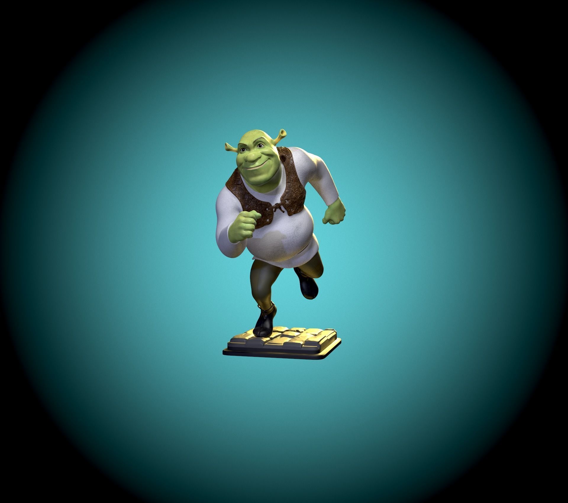 Shrek fan art 3D print model_11