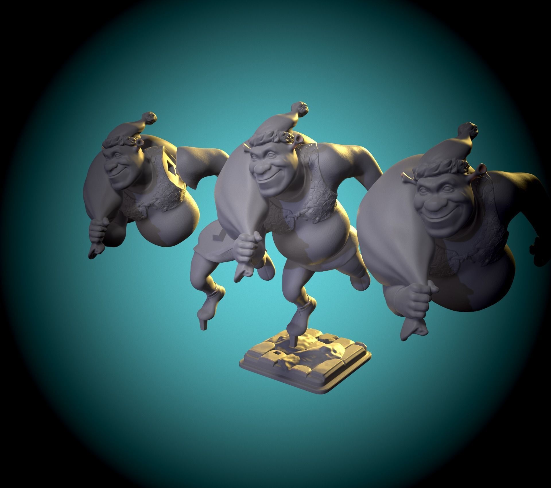 Santa Shrek 3D print model_13