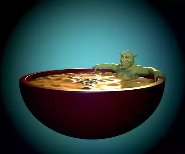 A plate with Shrek 3D print model