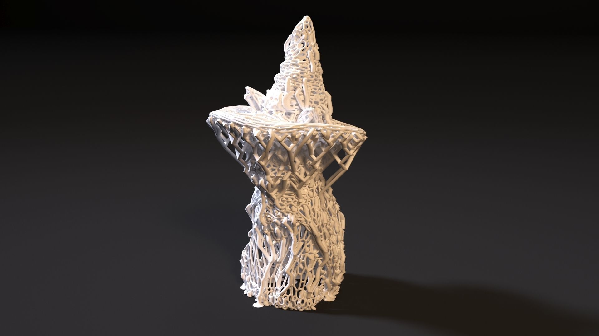 Cat in a hat 3D print model_2