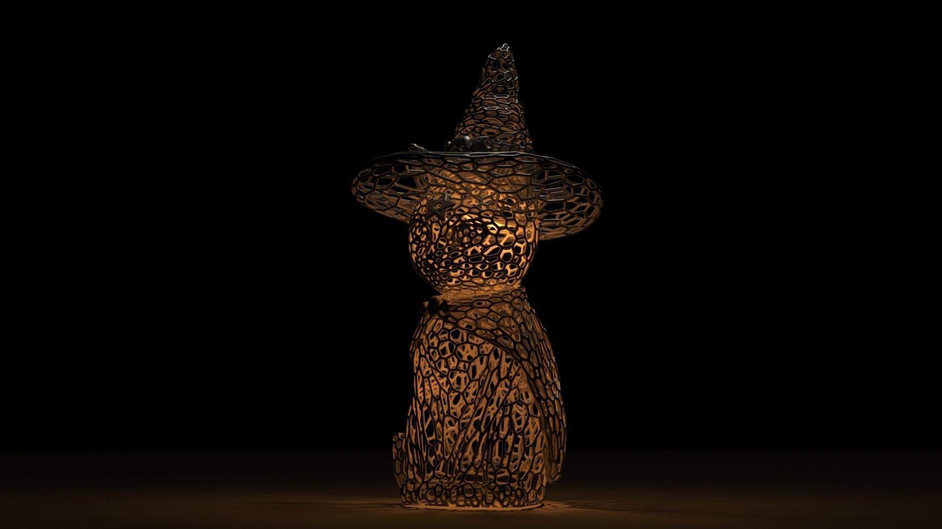 Cat in a hat 3D print model_1