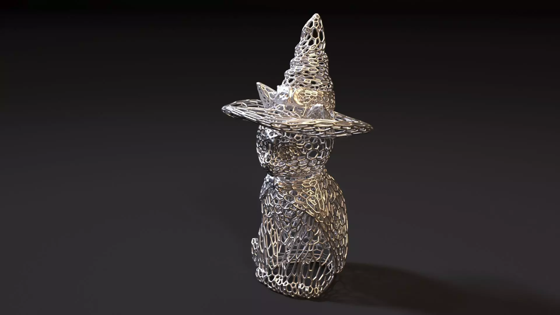 Cat in a hat 3D print model_0