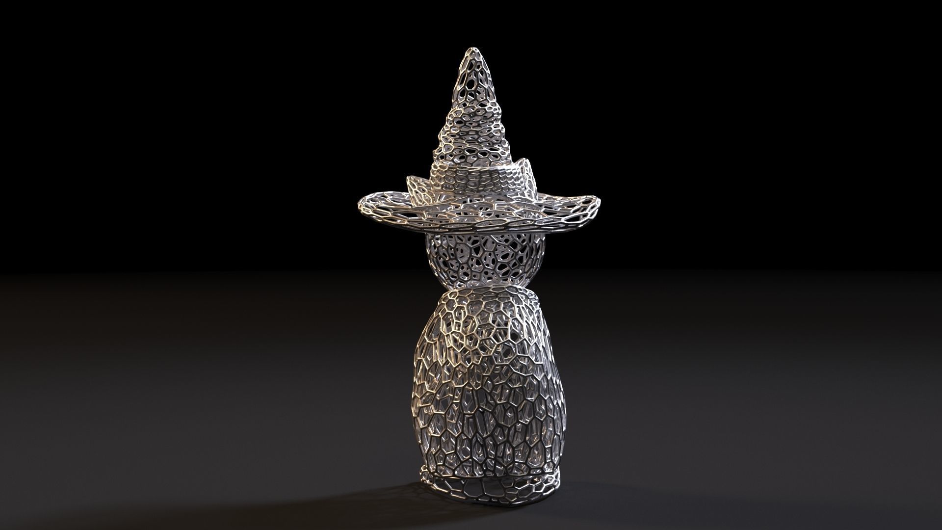 Cat in a hat 3D print model_7