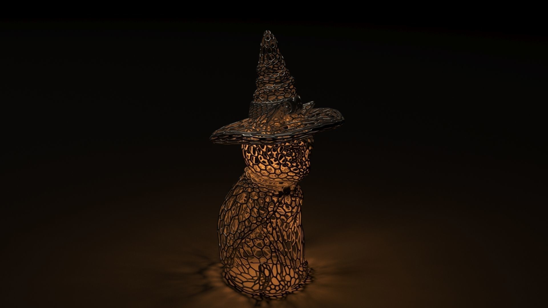 Cat in a hat 3D print model_17