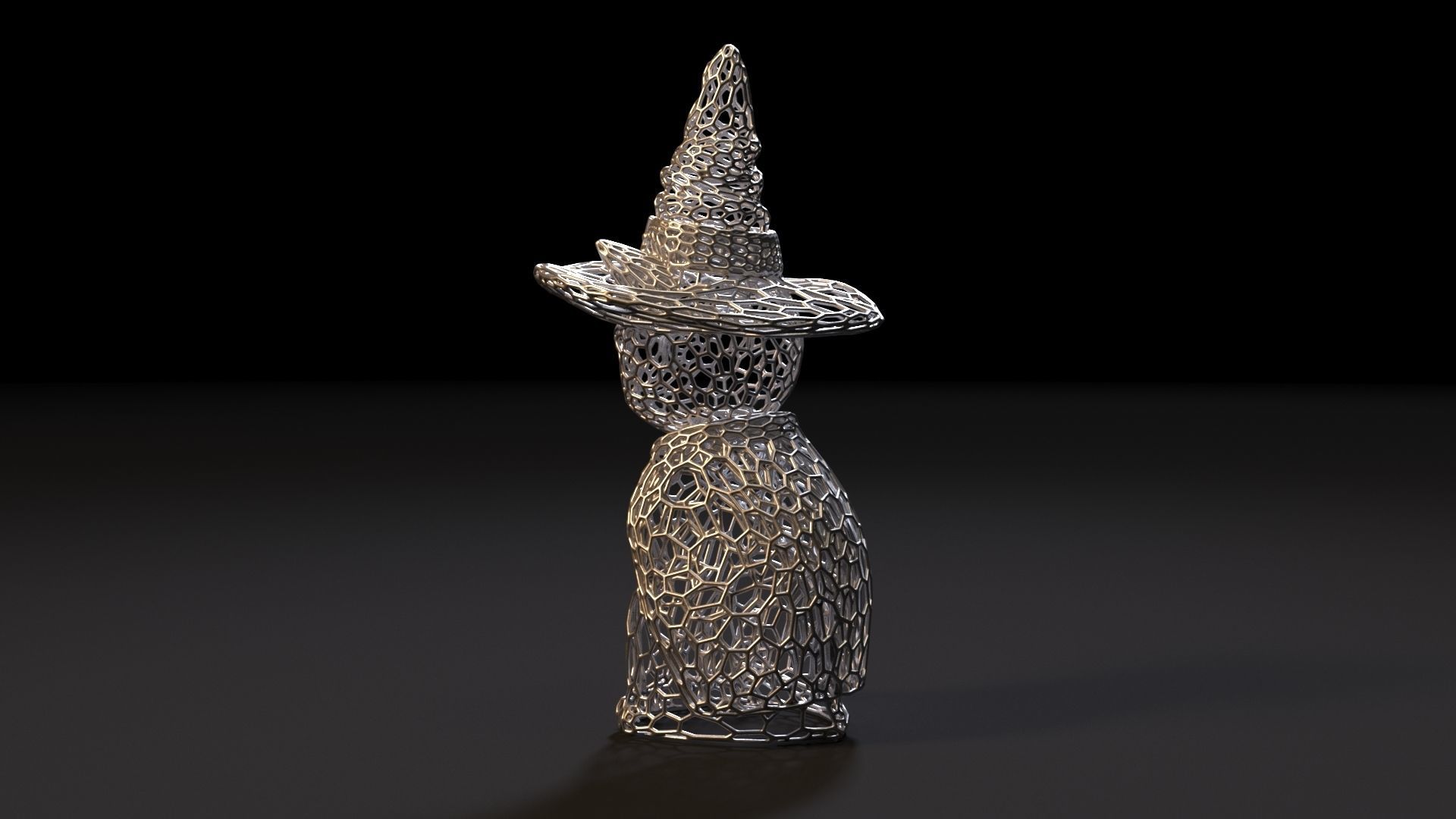 Cat in a hat 3D print model_5