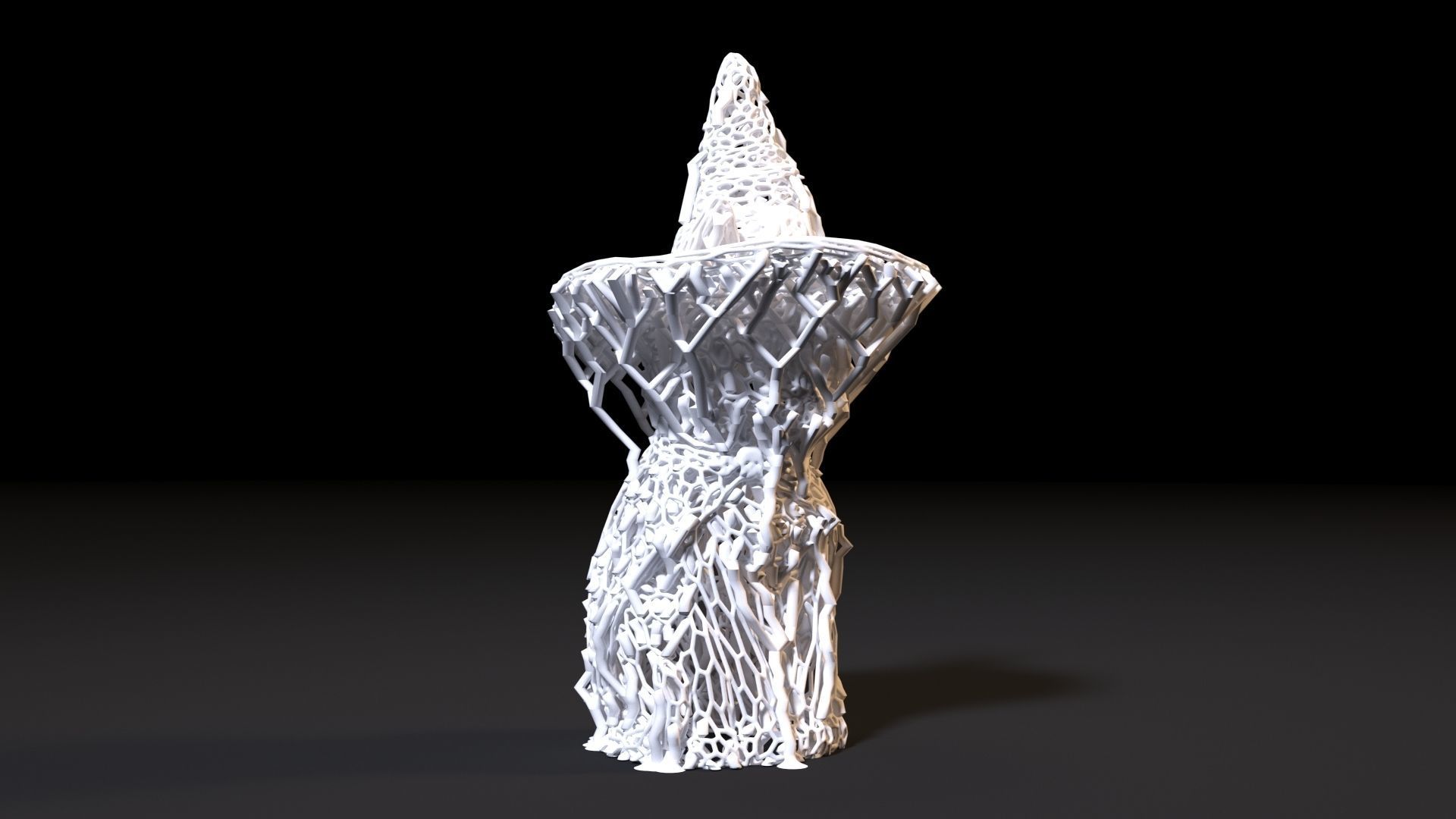 Cat in a hat 3D print model_21