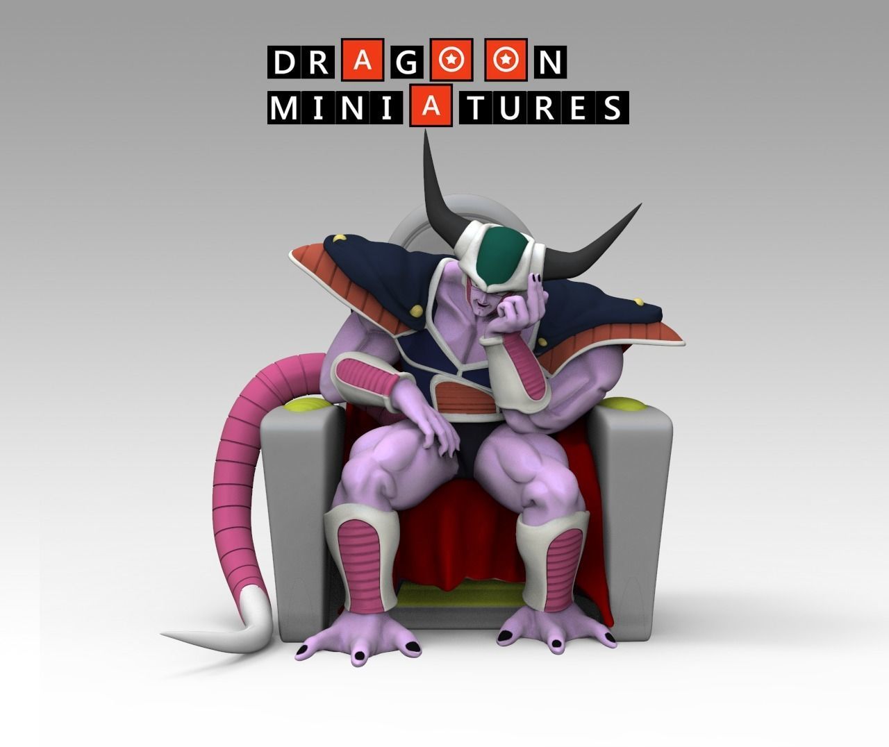 Term 10 - Android Saga - King Cold - Dragon Ball Miniatures 3D print model_3