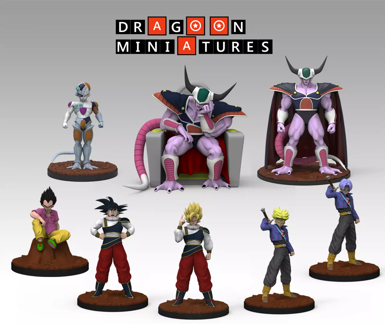 Term 10 - Android Saga - King Cold - Dragon Ball Miniatures 3D print model_0