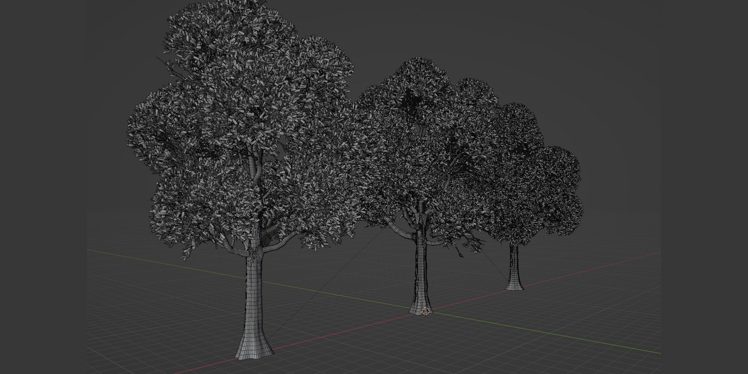 Outdoor Trees Collection vol 93-Blender 3D model_5