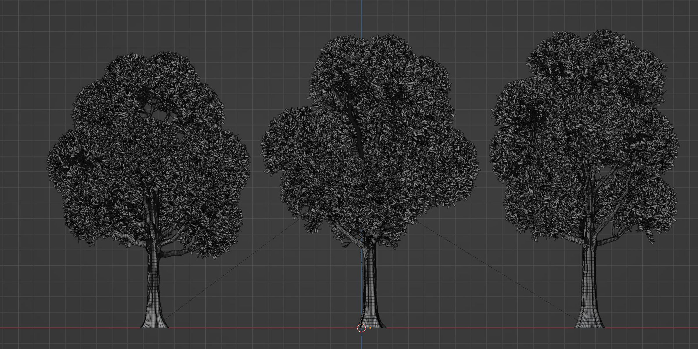 Outdoor Trees Collection vol 93-Blender 3D model_4