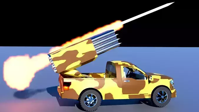 Katyusha Rocket Launcher - Game Ready