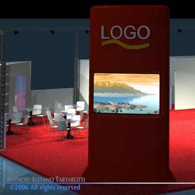 Fair stand 3D model_4