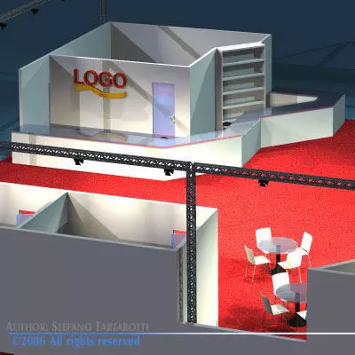 Fair stand 3D model_0