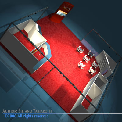 Fair stand 3D model_6