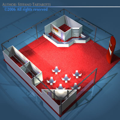 Fair stand 3D model_1