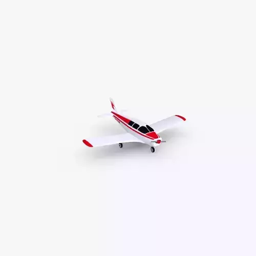 Piper PA28 Cherokee 3D model
